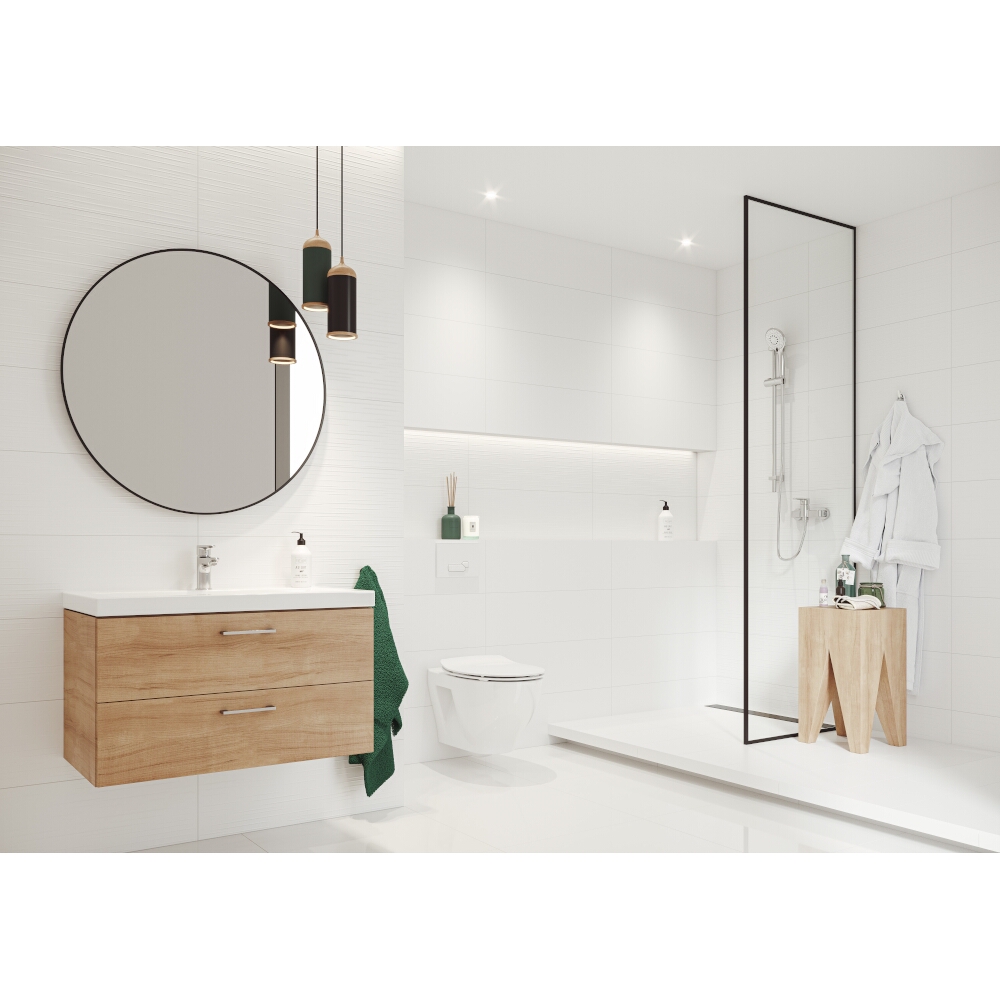 OBKLAD BLANKA RAIN WHITE STRUCTURE SATIN 24X74 OBKLAD BLANKA RAIN WHITE STRUCTURE SATIN 24X74
