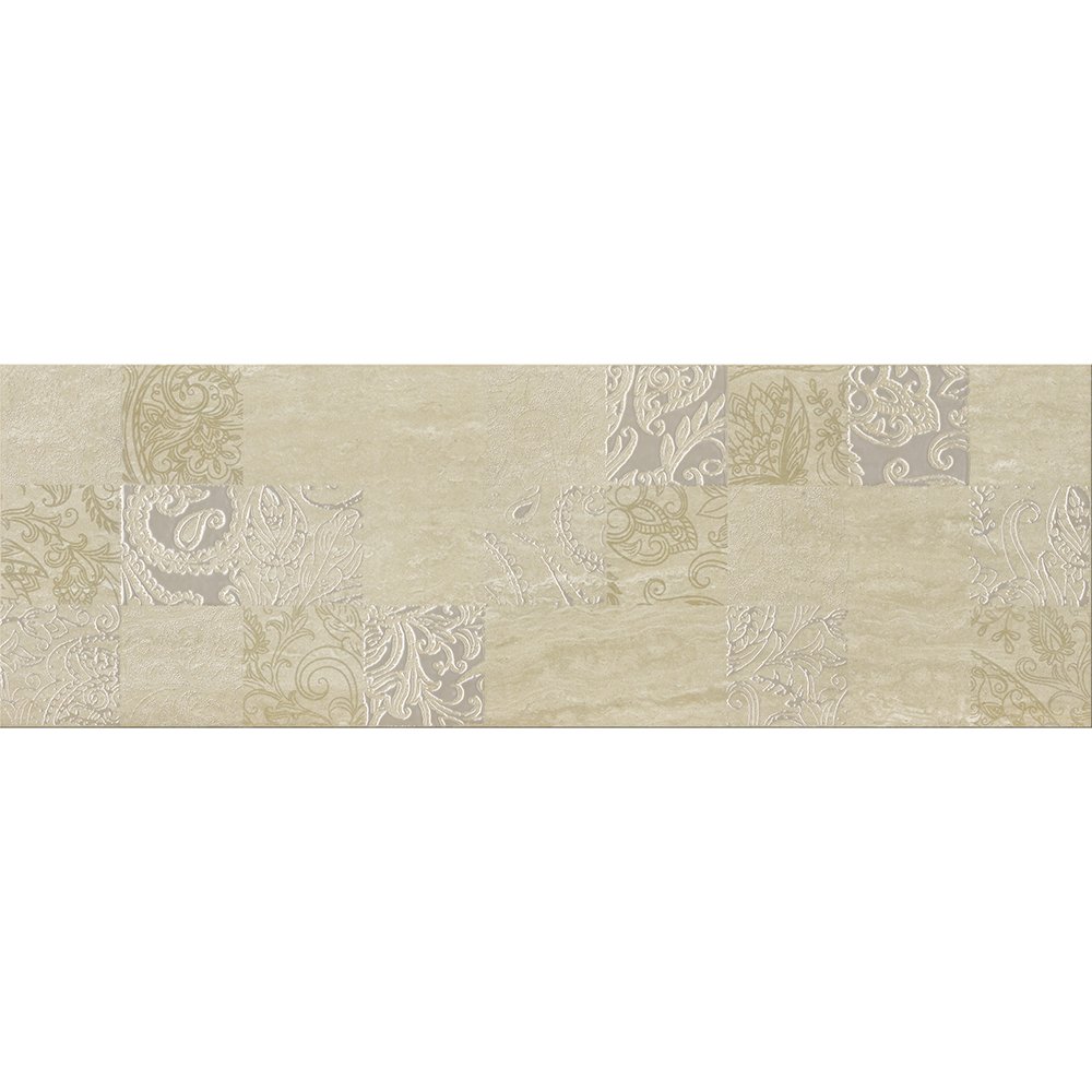 OBKLAD SOFT TRAVERTIN BEIGE GLOSSY PATCHWORK 20X60