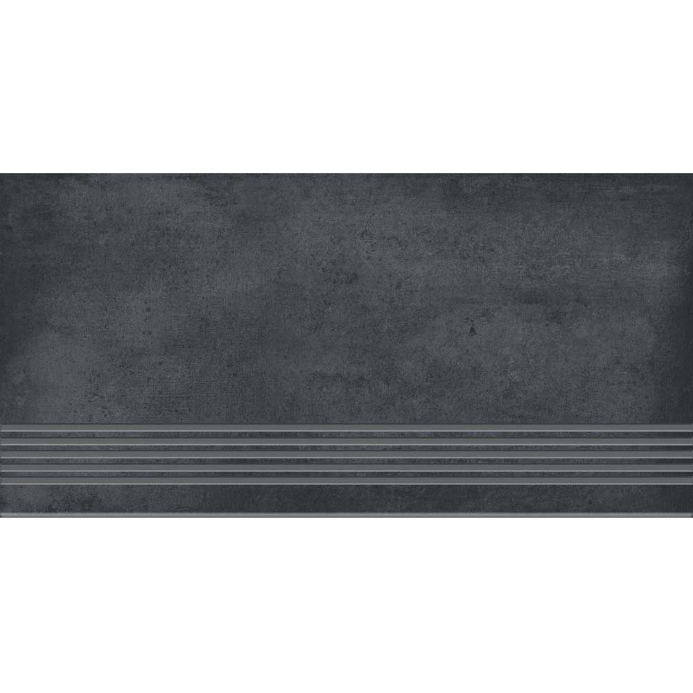 DLAŽBA SCHODOVKA SHADOW DANCE GRAPHITE STRUCTURE MAT 29,8X59,8