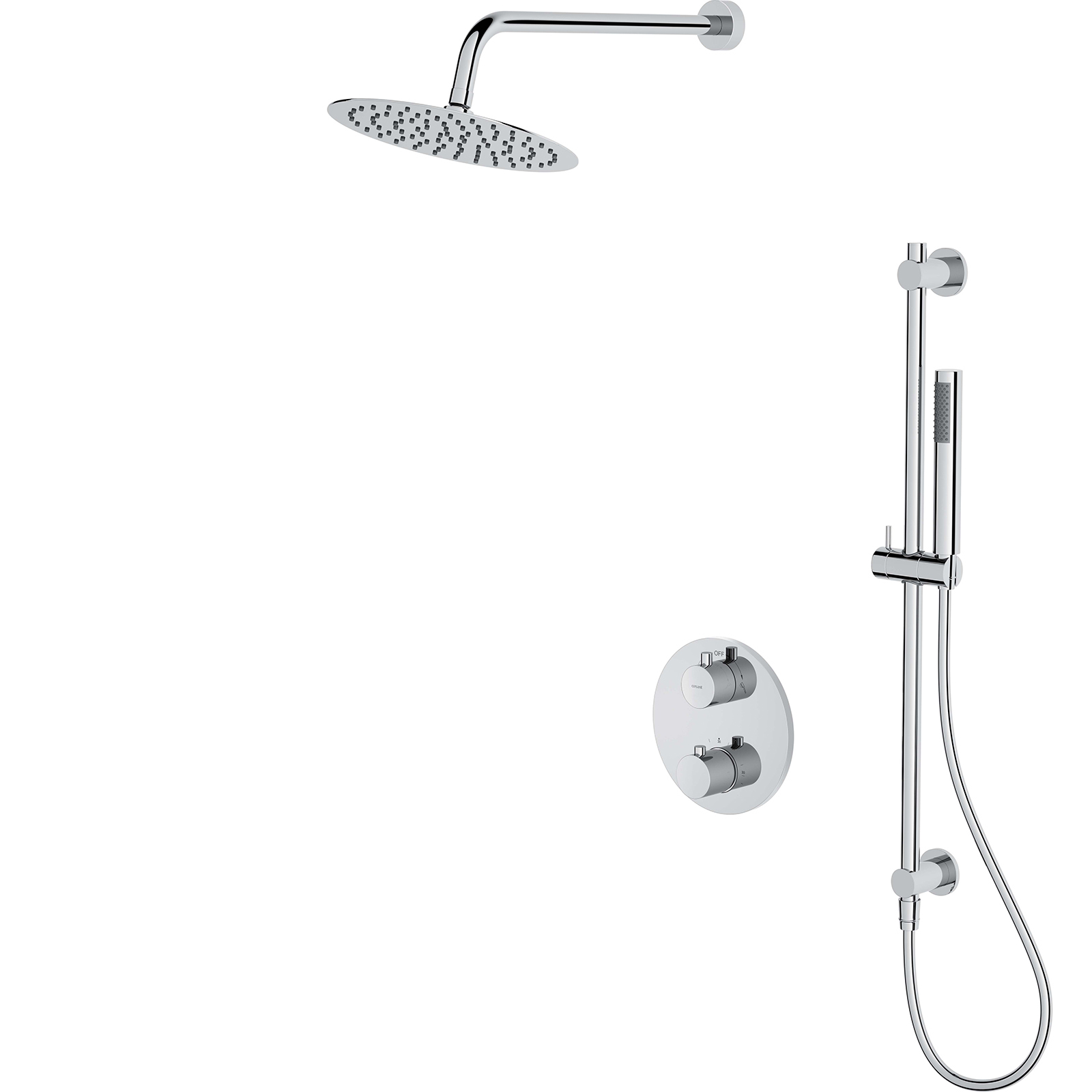 CERSANIT SET B552 Podomítková sada s vanou a sprchovou baterií ZEN termostat chrom S952-032 CERSANIT SET B552 Podomítková sada s vanou a sprchovou baterií ZEN termostat chrom S952-032