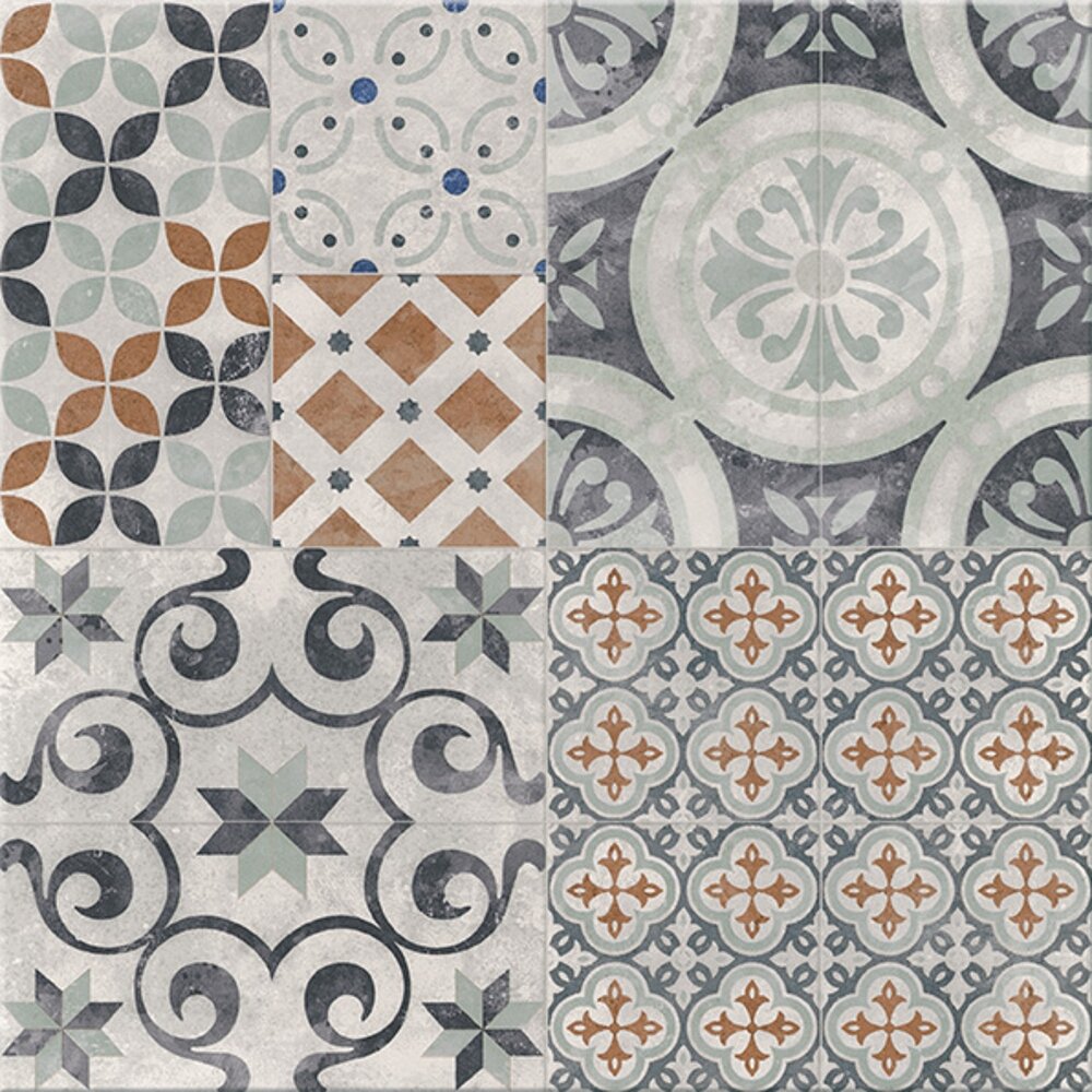 DLAŽBA PATCHWORK MULTIKOLOR TWO SATIN 42X42 (II. JAKOST)