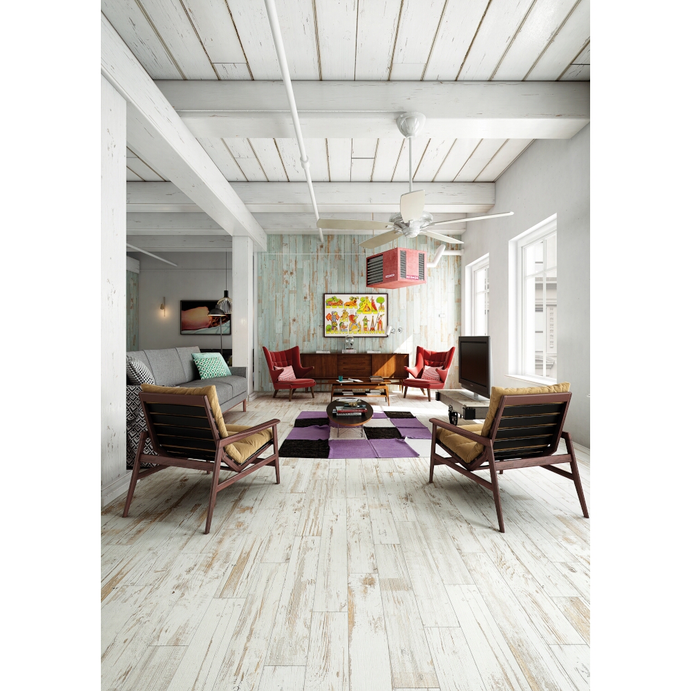 Glazované dlaždice hiszpański GAYAFORES Tribeca Blanco white mat 15x90 gat. I