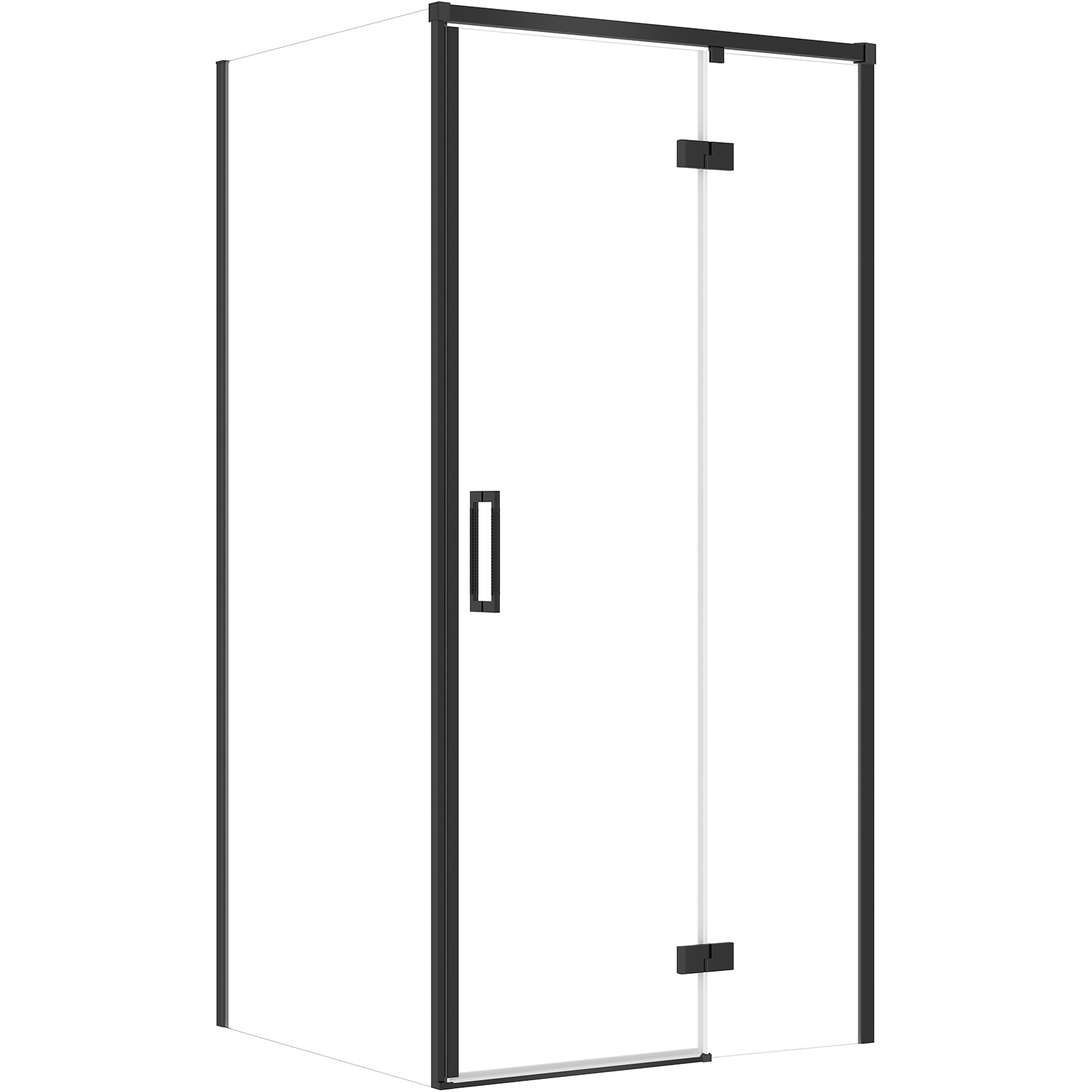 CERSANIT LARGA sprchový kout obdélníkový pravý 100x80x195 cm černý S601-311