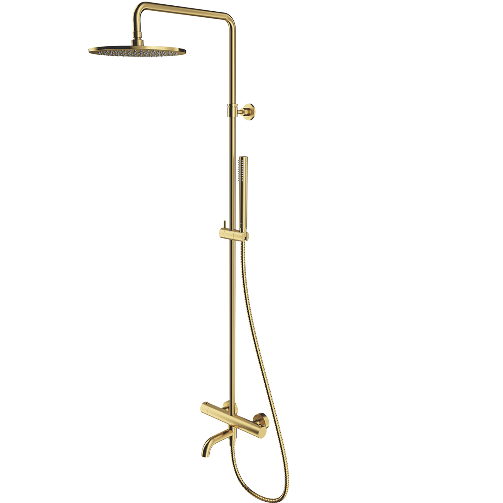 OMNIRES termostatický koupelový systém Y povrchově montovaný mosazný kartáčovaný Y1234BSB OMNIRES termostatický koupelový systém Y povrchově montovaný mosazný kartáčovaný Y1234BSB