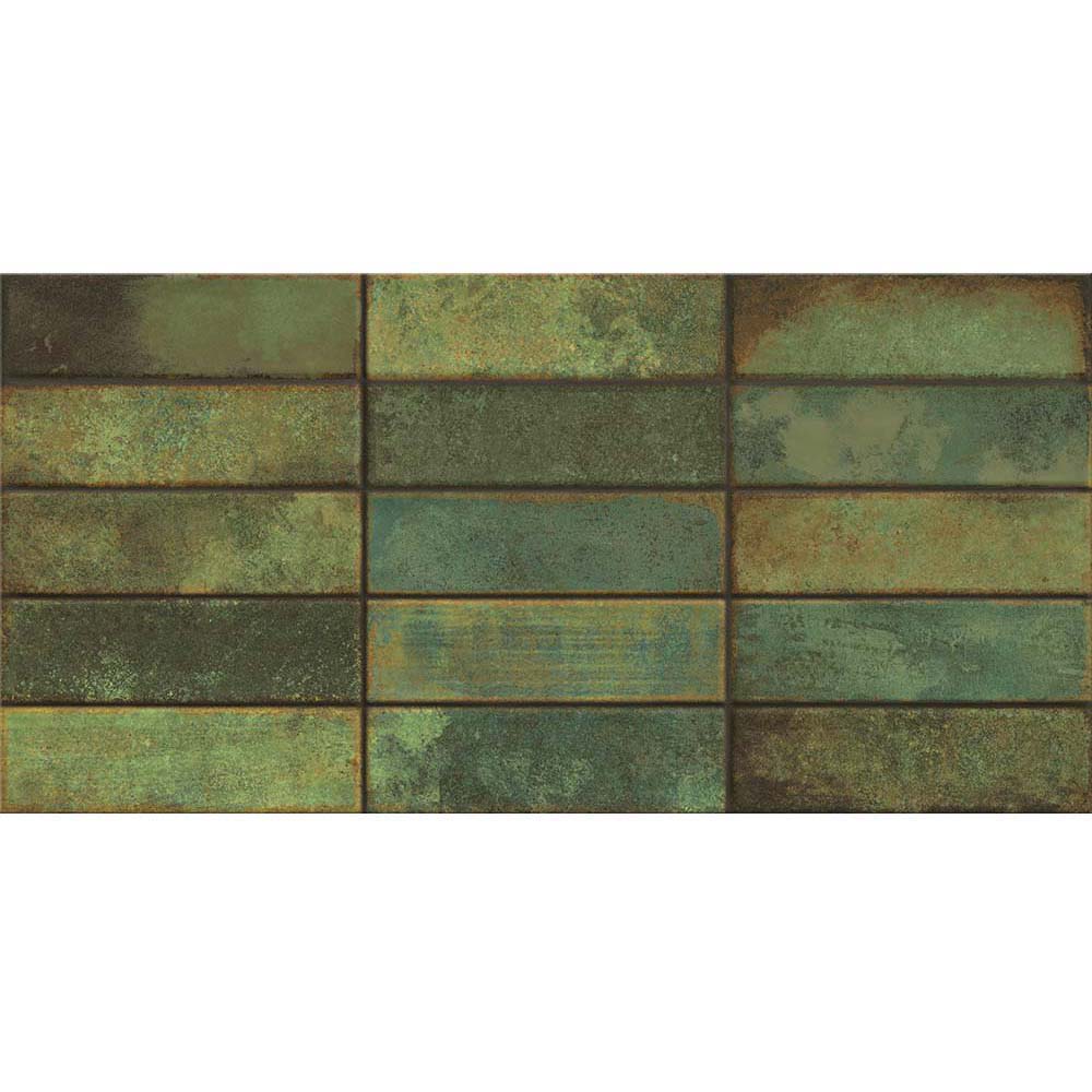 OBKLAD TUZZI DARK GREEN GLOSSY 29,7X60 (II. JAKOST)