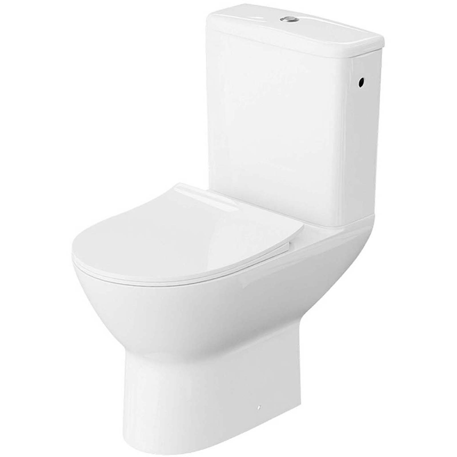 LAVITA Compact WC LARSA 3.0 bezpřírubový vír s termosetovým sedlem bílý LAVITA Compact WC LARSA 3.0 bezpřírubový vír s termosetovým sedlem bílý