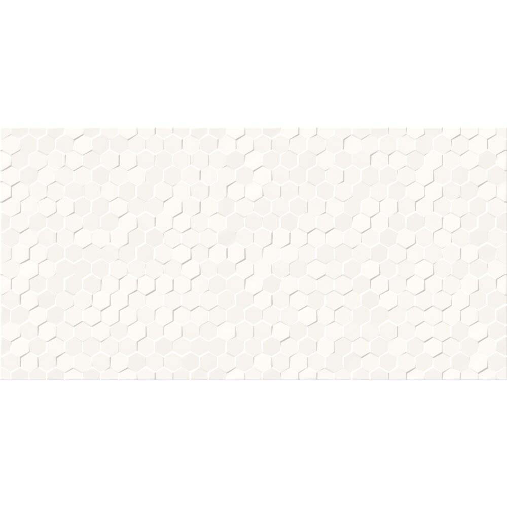 OBKLAD ALTERIO WHITE SMALL HEXA STRUCTURE SATIN 29,8X59,8