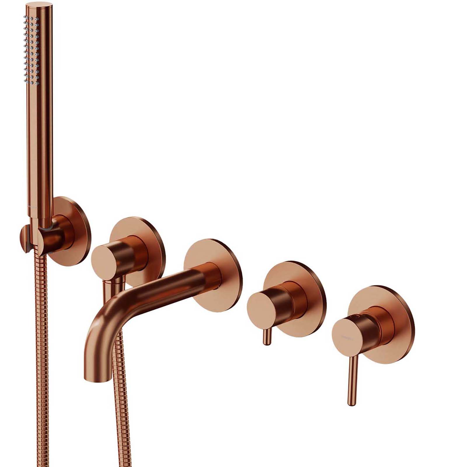 OMNIRES Y 5otvorový zapuštěný kohoutek do vany s krátkým výtokem z kartáčované mědi Y1237-1SCPB OMNIRES Y 5otvorový zapuštěný kohoutek do vany s krátkým výtokem z kartáčované mědi Y1237-1SCPB