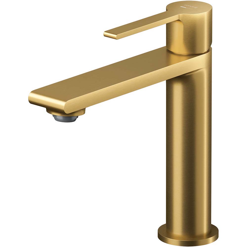 CERSANIT Umyvadlová baterie stojící na podlaze VIRGO kartáčovaná zlatá S951-865 CERSANIT Umyvadlová baterie stojící na podlaze VIRGO kartáčovaná zlatá S951-865