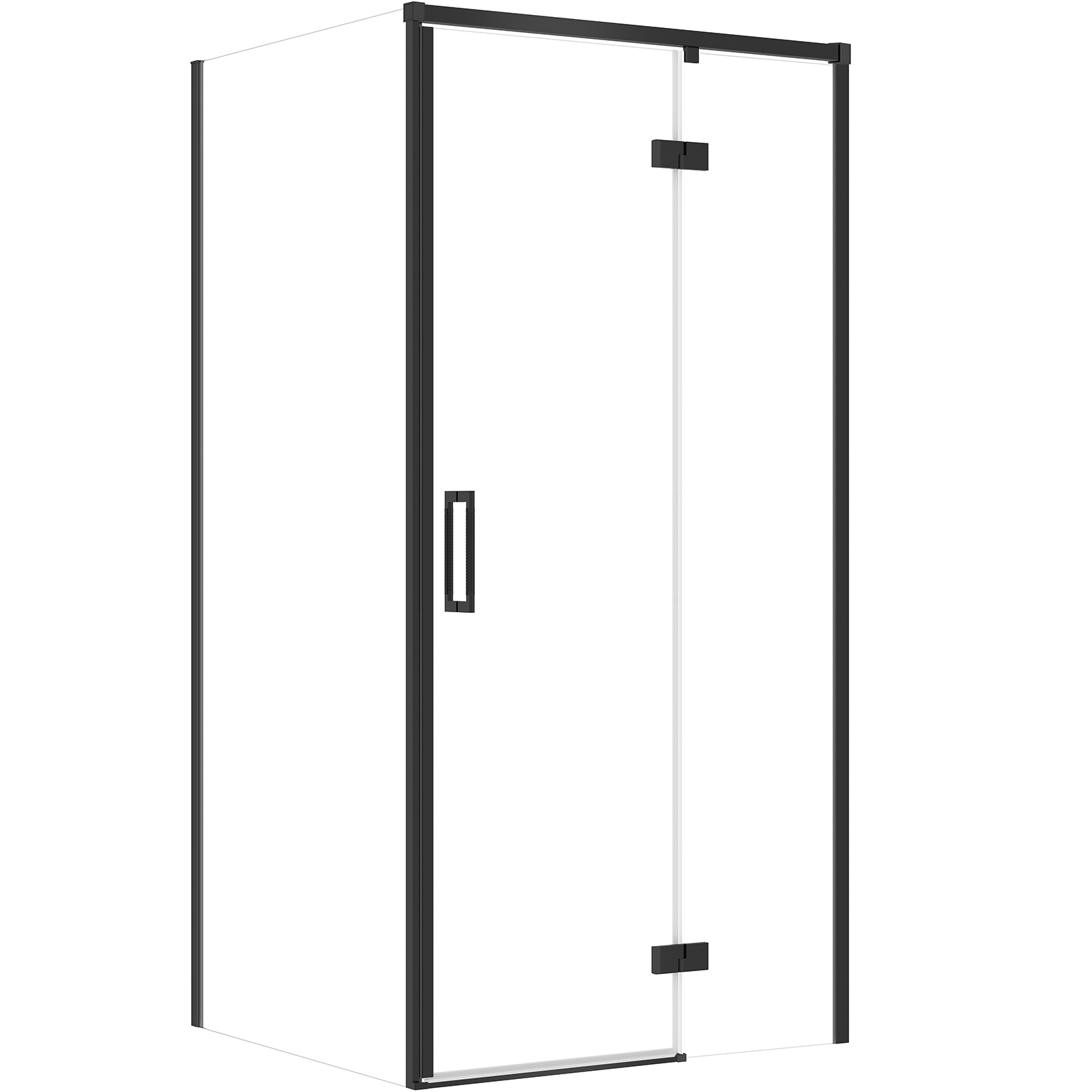 CERSANIT Obdélníkový sprchový kout LARGA pravý 100x90x195 cm černý S601-309