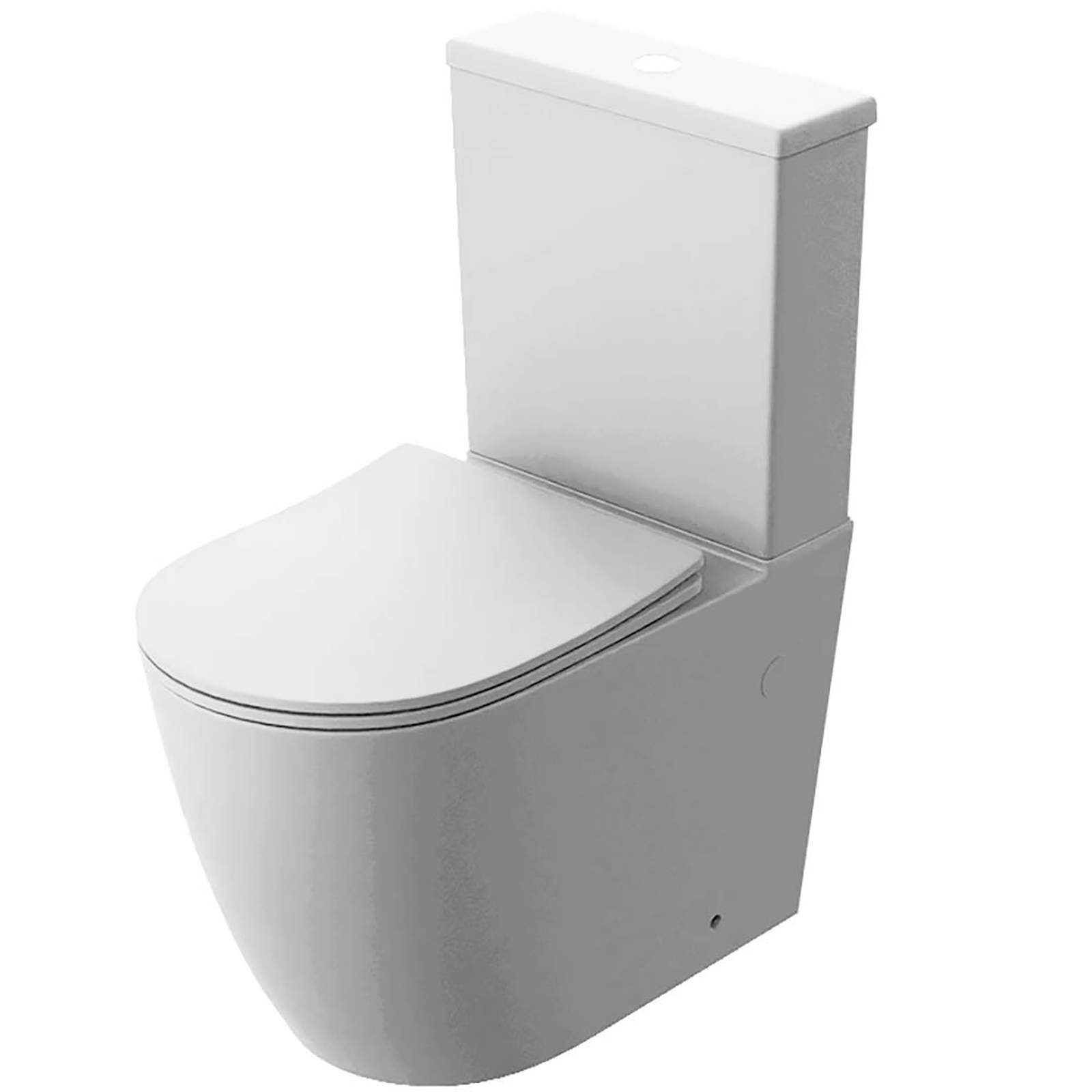 LAVITA Kompaktní WC LARSA bez okraje s duroplastovým sedákem bílá