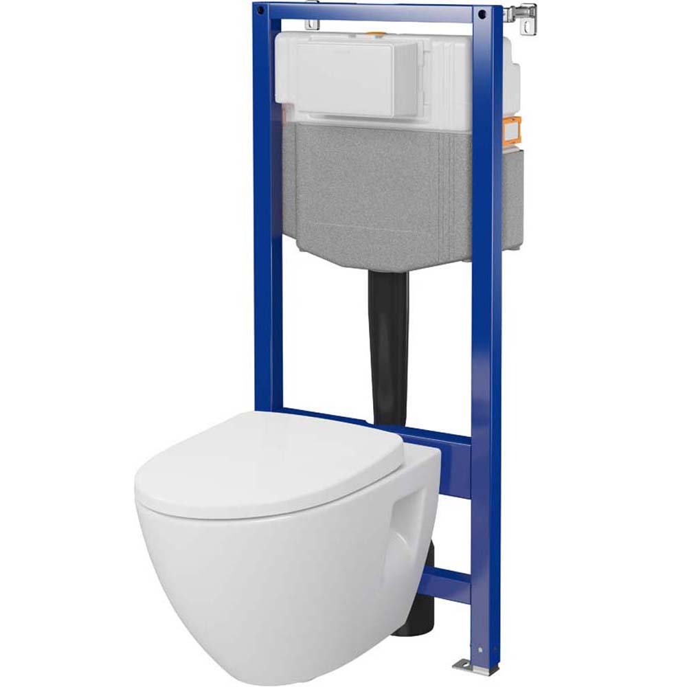 Mechanická podomítková sada CERSANIT AQUA PLUS s mísou MODUO a deskou S701-814