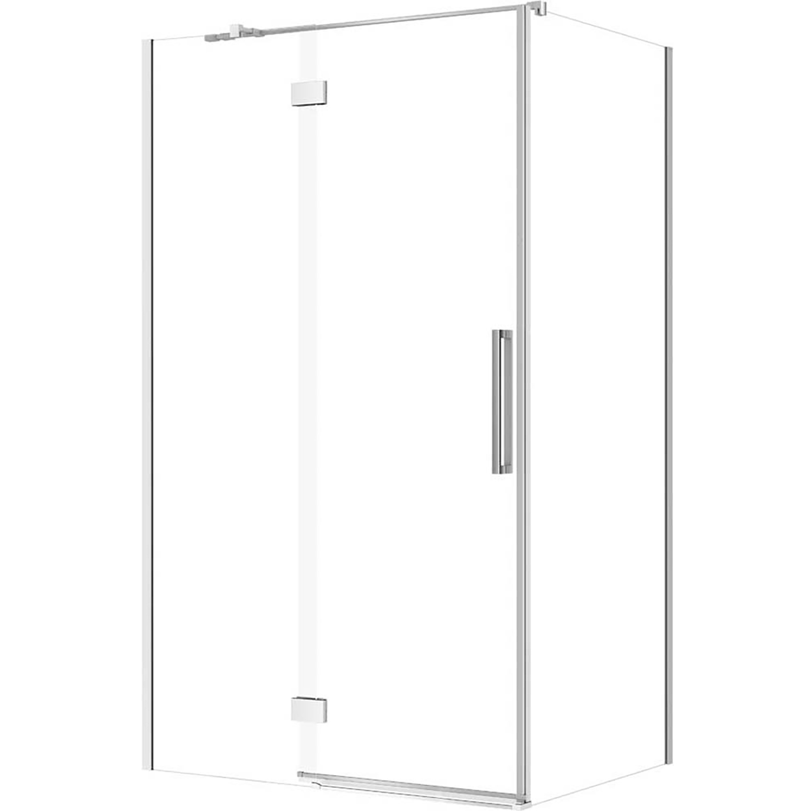 CERSANIT Hranatý sprchový kout CREA levý 120x90x200 cm chrom S601-207