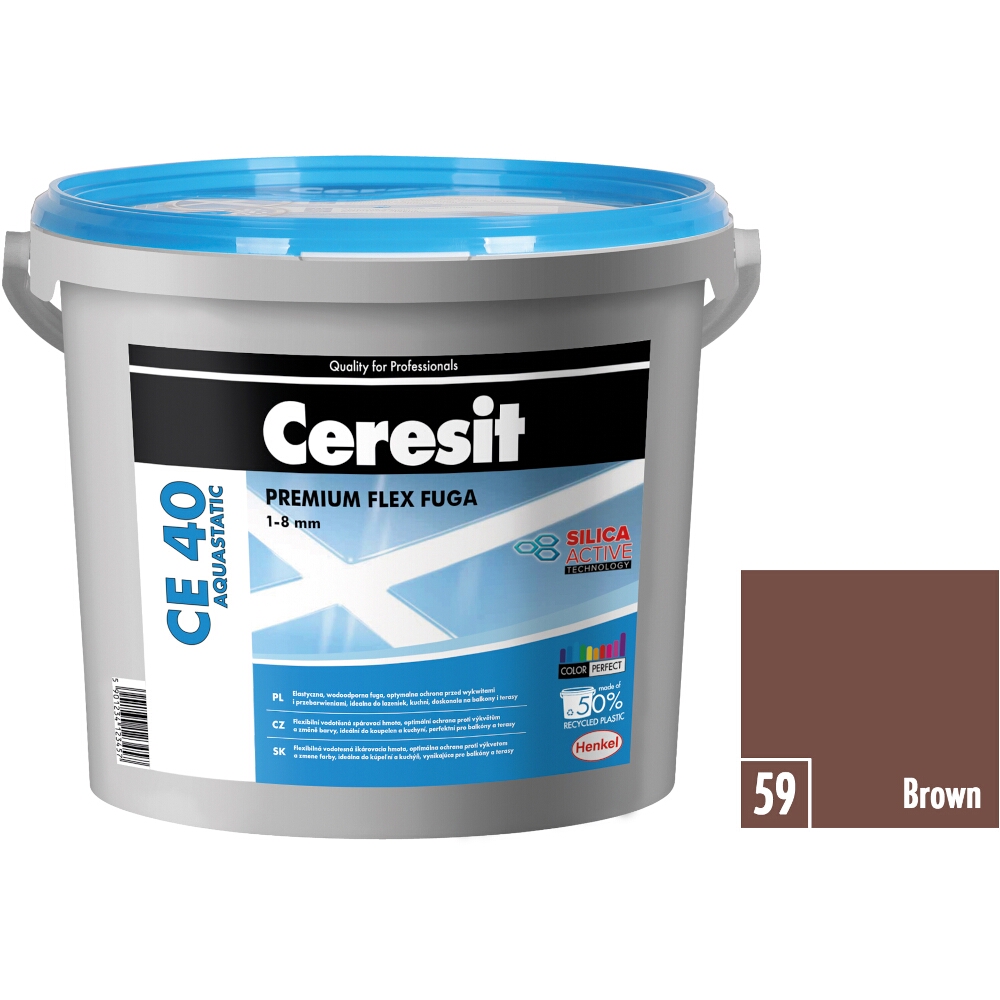 Flexibilní spárovací hmota Ceresit CE 40 Aquastatic brown, 5 kg