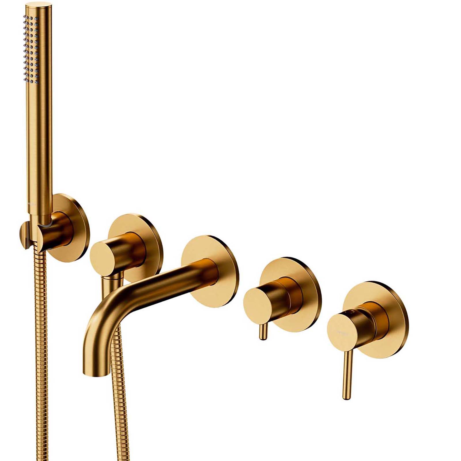 OMNIRES Y 5otvorový zapuštěný kohoutek do vany s krátkým výtokem Y1237-1SGLB