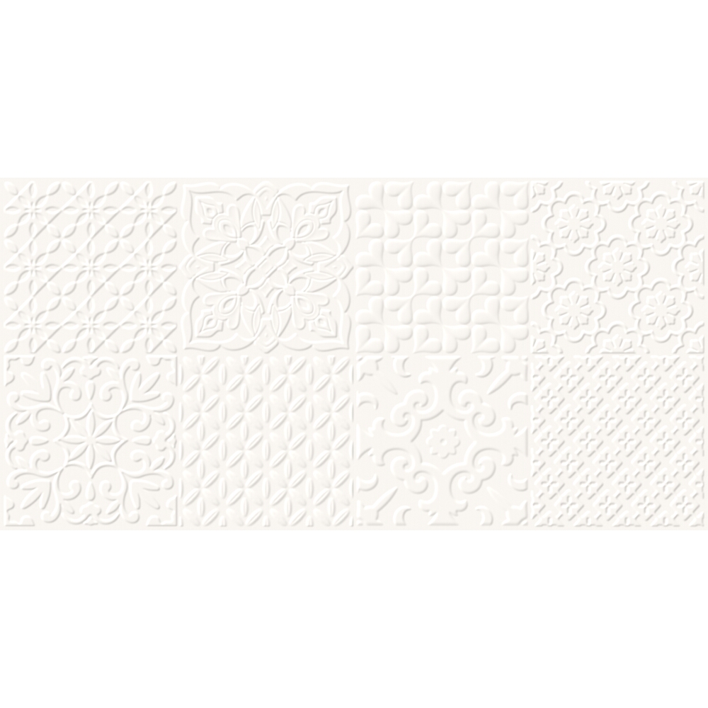 OBKLAD ALTERIO WHITE PATCHWORK STRUCTURE GLOSSY 29,8X59,8
