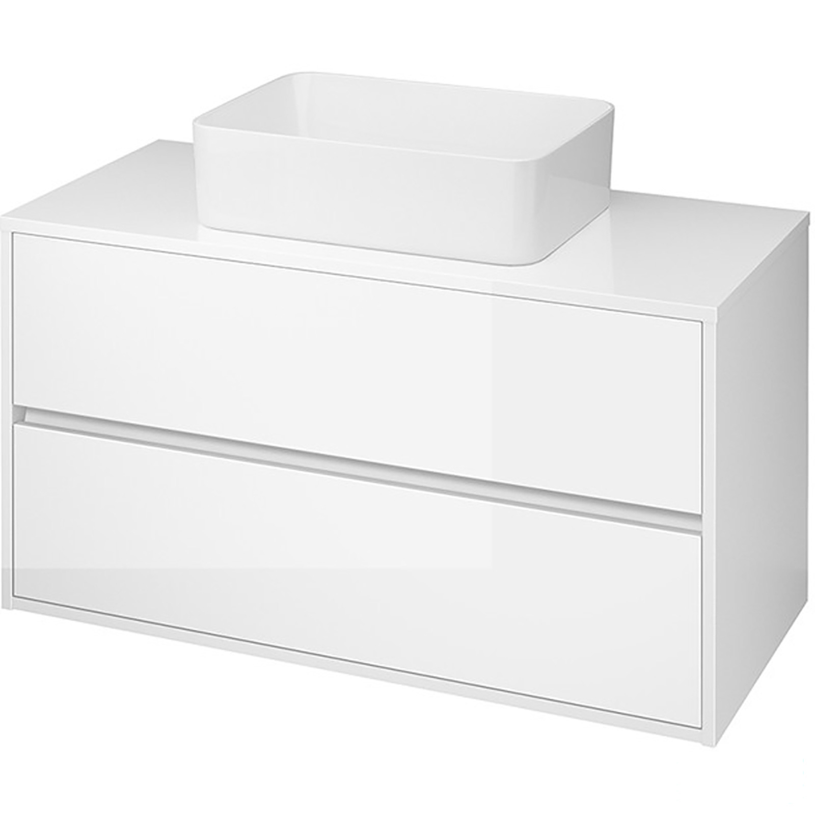 CERSANIT Umyvadlová skříňka s pracovní deskou CREA 100 bílá S924-006