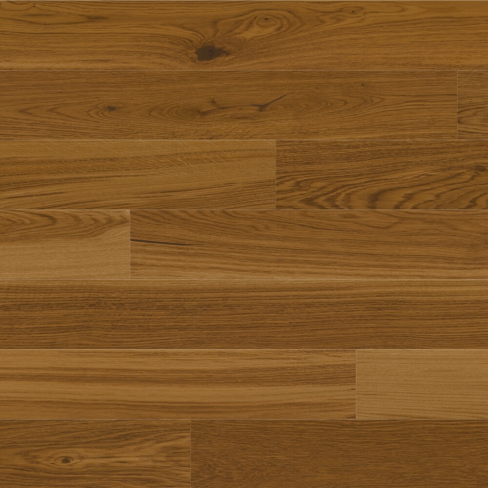 Dřevěné podlahy BARLINEK DUB 1-LAM LAK MATNÝ COGNAC MIKROFÁZA KARTÁČOVANÁ 14x155x1092 mm NATUR