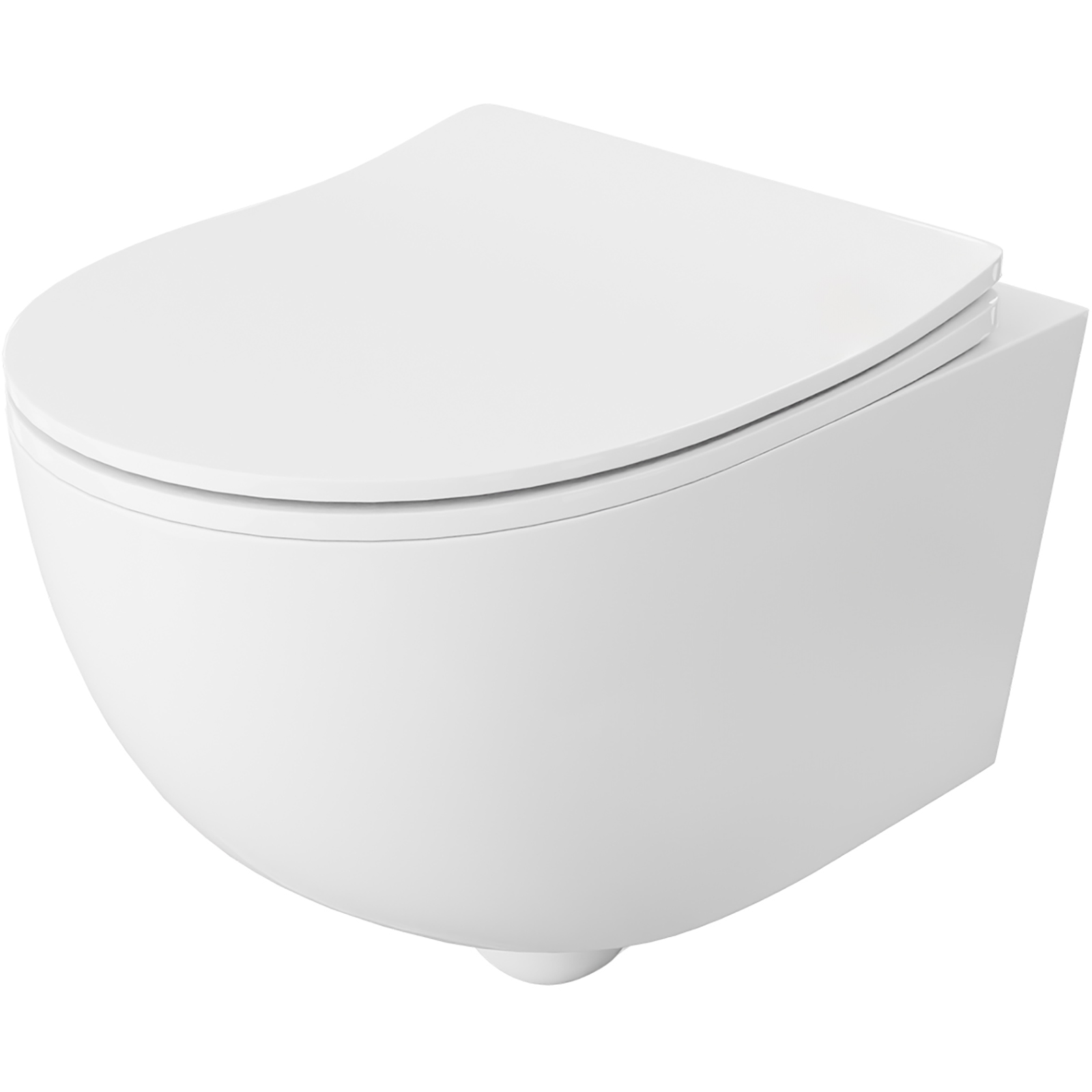 LAVITA ERIE závěsná WC mísa bez okraje s duroplastovým sedátkem bílá