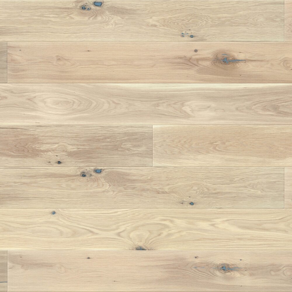 Dřevěné podlahy BARLINEK DUB 1-LAM OLEJ BÍLÝ MIKROFÁZA KARTÁČOVANÁ 14x155x1800mm COUNTRY