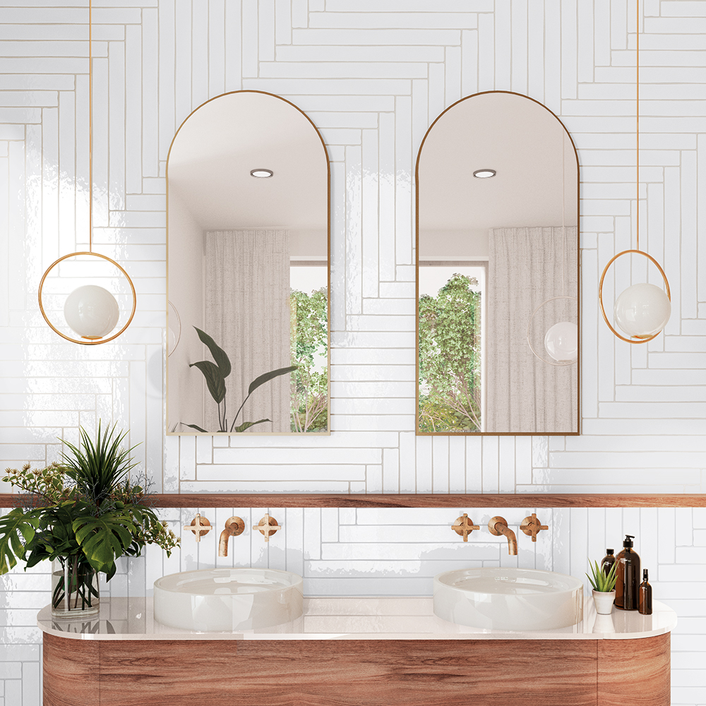 OBKLAD BESTILE SAONA WHITE GLOSSY 5X50