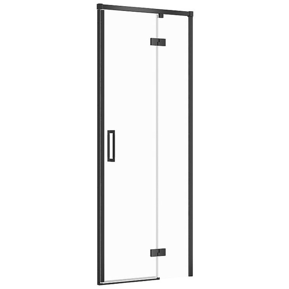 Sprchové dveře LARGA černé 80x195 PRAVÉ sklo