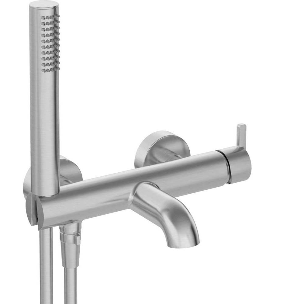 DEANTE Nástěnná vana SILIA s sprchovou sadou z kartáčované oceli BQS_F11M