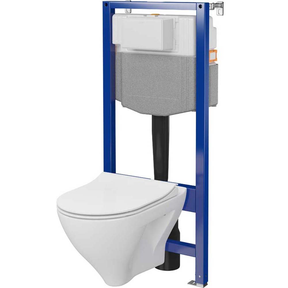 Mechanická podomítková sada CERSANIT AQUA PLUS s mísou a deskou MILLE S701-821