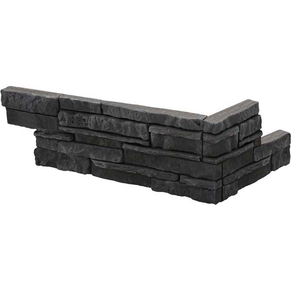 Roh pre dekorativný obklad CONGO 1 grafitové STONES Roh pre dekorativný obklad CONGO 1 grafitové STONES