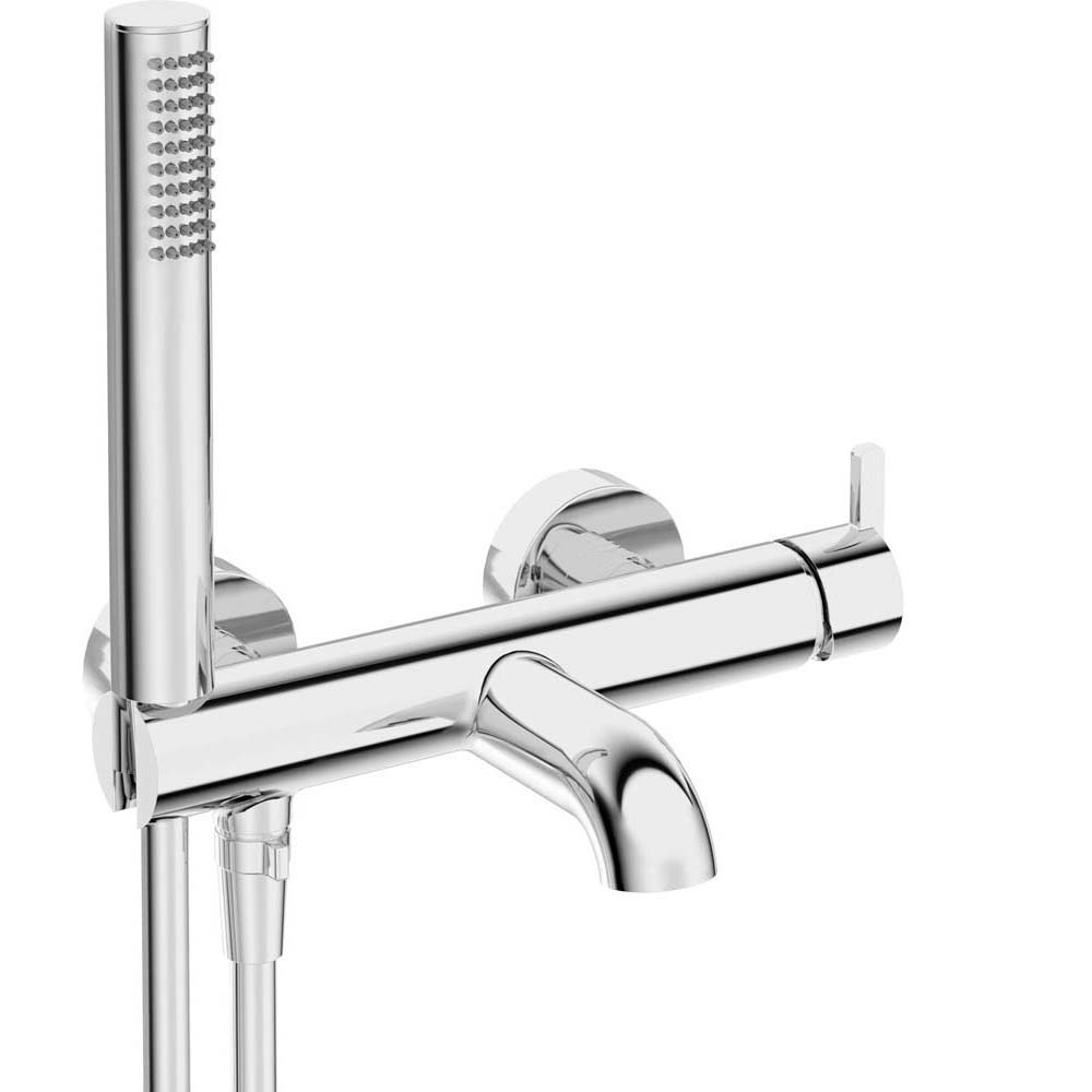 DEANTE SILIA nástěnná vana s chromovanou sprchovou sadou BQS_011M