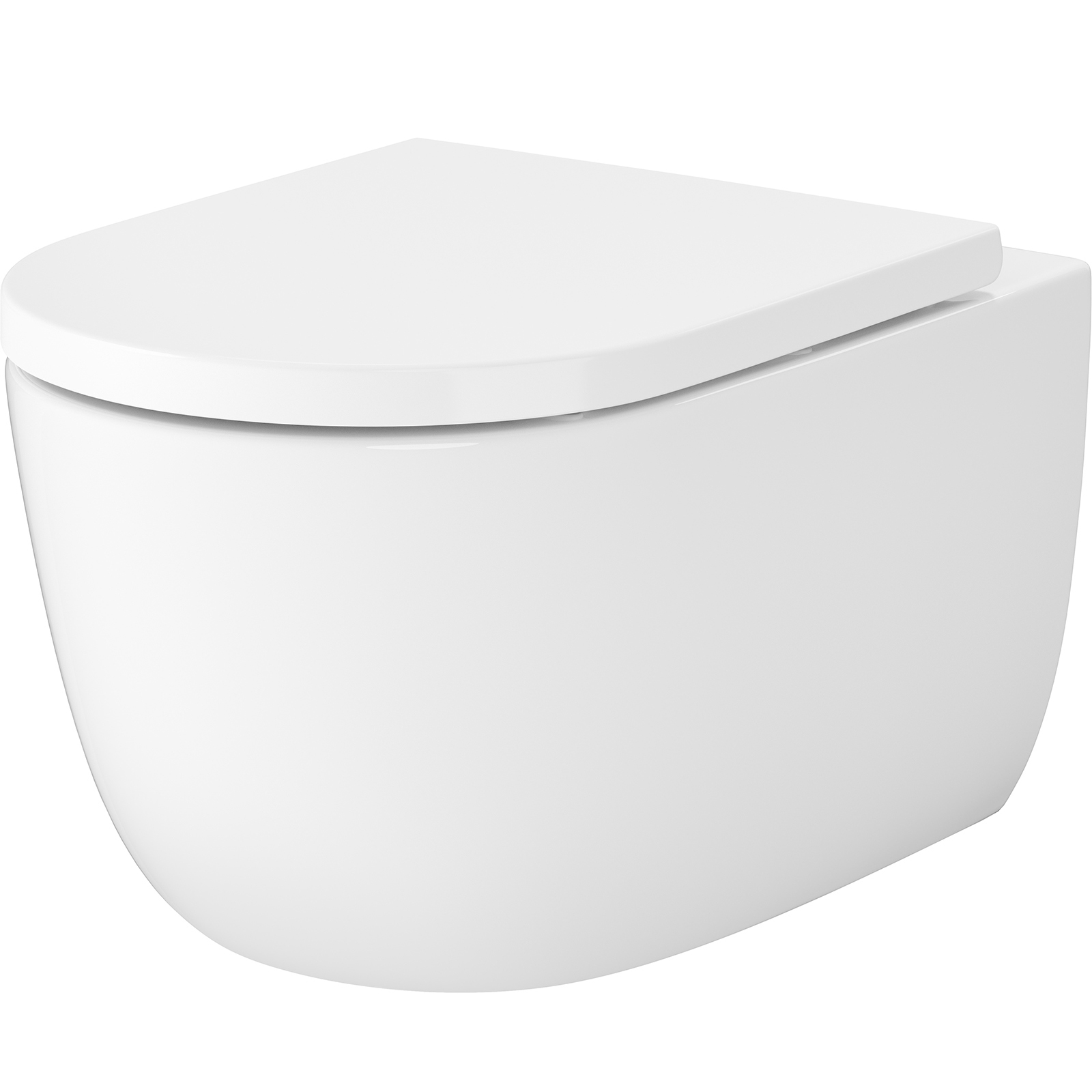 CERSANIT NAVADO PRO OVAL záchodová mísa zavěšená na stěnu s duroplastem bez srážek S4036-001