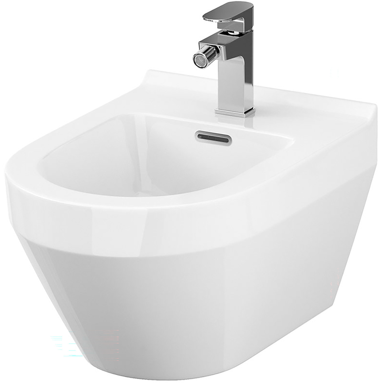 CERSANIT Závěsný bidet CREA oválný se skrytou montáží K114-009