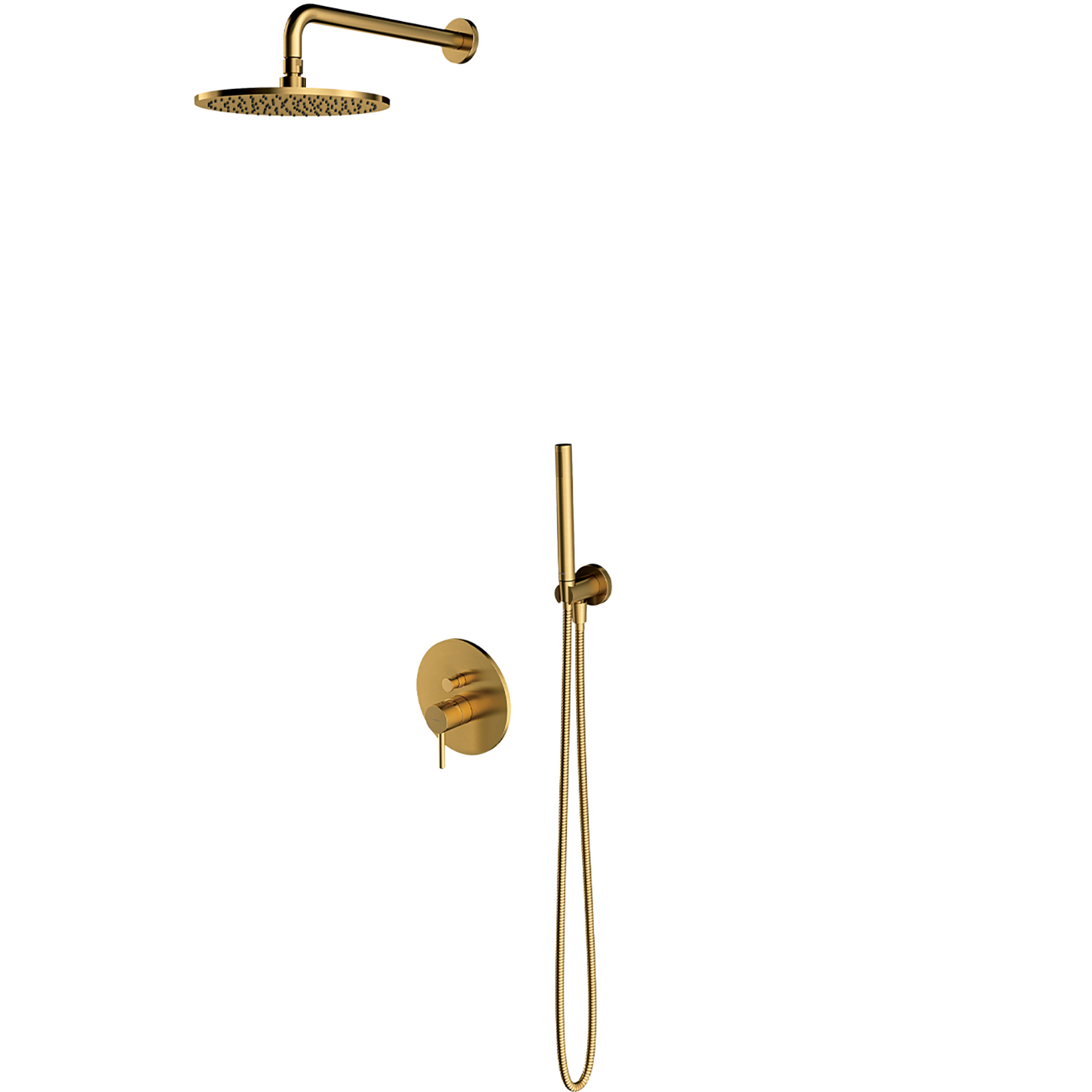 OMNIRES Shower System Y zapuštěný zlatý kartáč SYSY19GLB