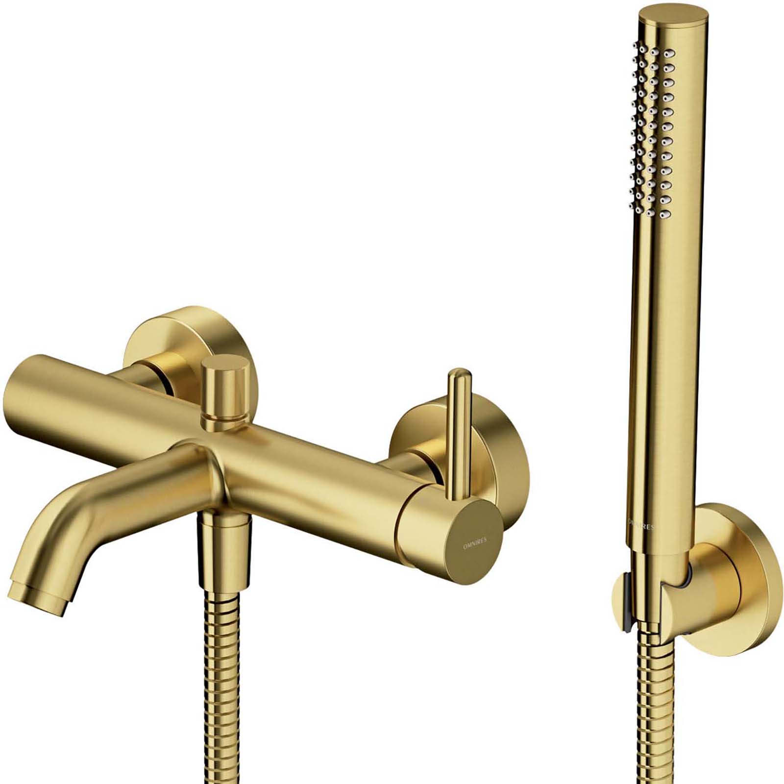 OMNIRES Y vanová míchačka s sprchovou sadou z broušené mosazi Y1231BSB OMNIRES Y vanová míchačka s sprchovou sadou z broušené mosazi Y1231BSB