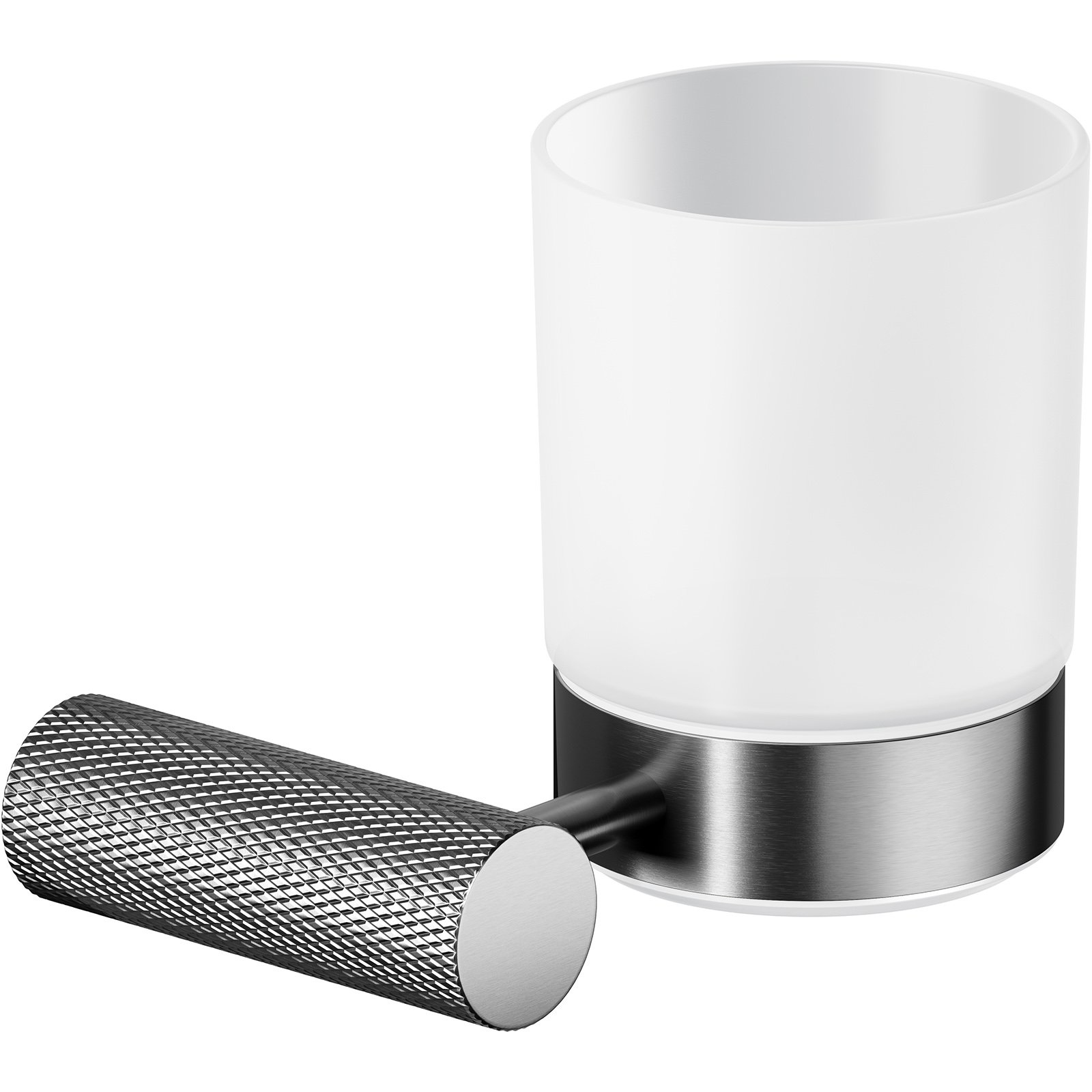 CERSANIT Koupelnový nástěnný kelímek ZEN gun metal S951-904