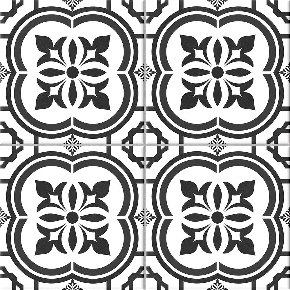 DLAŽBA FLAVORI BLACK PATCHWORK MAT 42X42 (II. JAKOST)