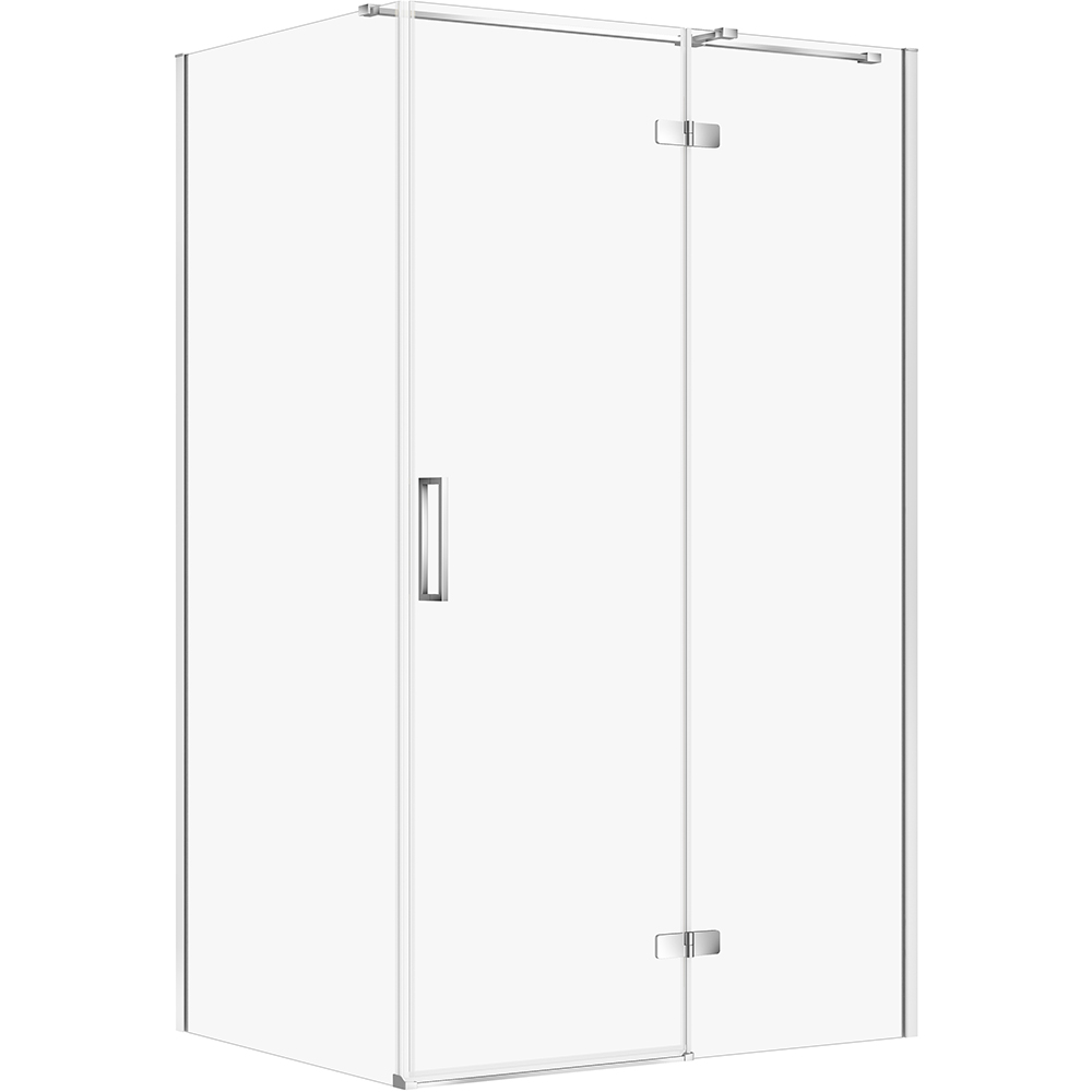 CERSANIT Hranatý sprchový kout JOTA 120x90 pravý chrom, čiré sklo S160-025