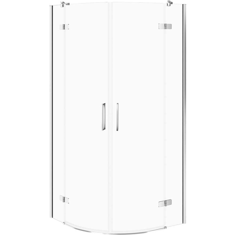 CERSANIT Půlkruhový sprchový kout JOTA 80x80 chrom, čiré sklo S160-038