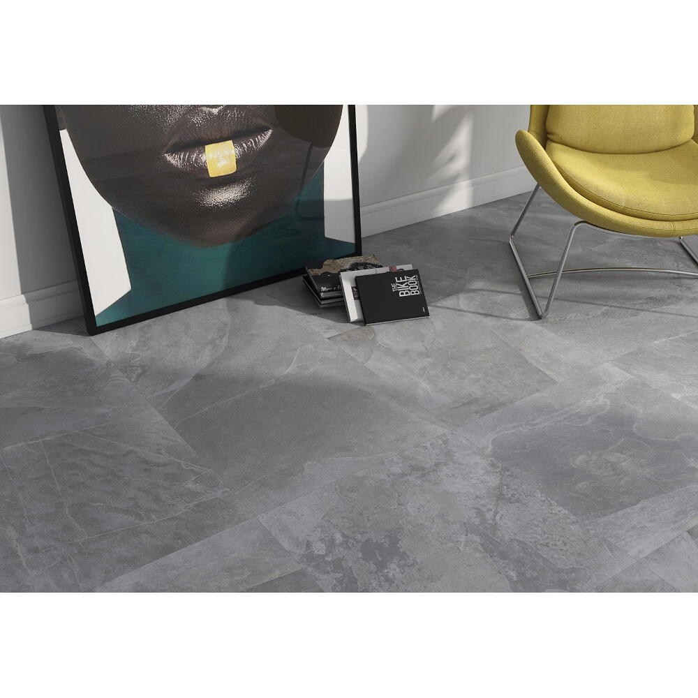 Glazované dlaždice hiszpański Geotiles MAKAI GRIS 60x120 gat. I